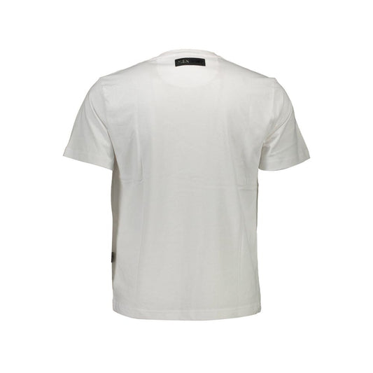 Plein Sport White Cotton Men's T-Shirt - ClickThatClicks 