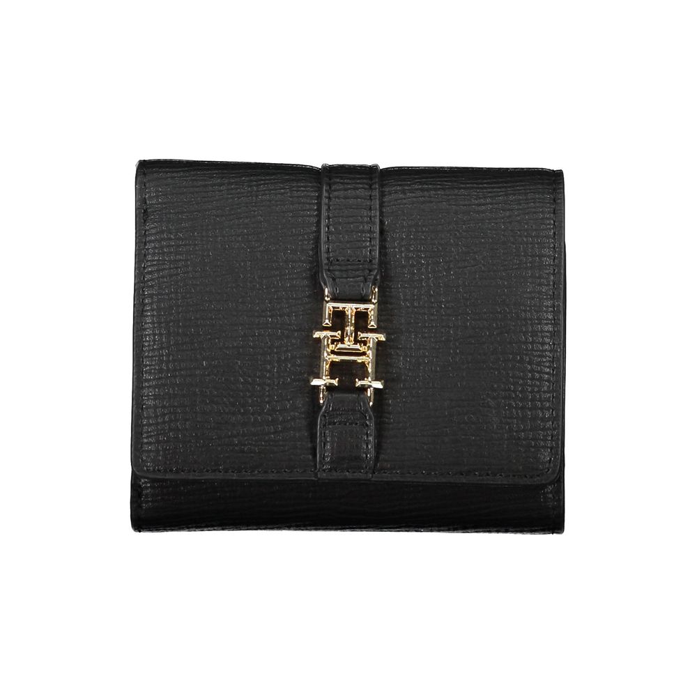 Tommy Hilfiger Nero Polyurethane Women Wallet - ClickThatClicks 