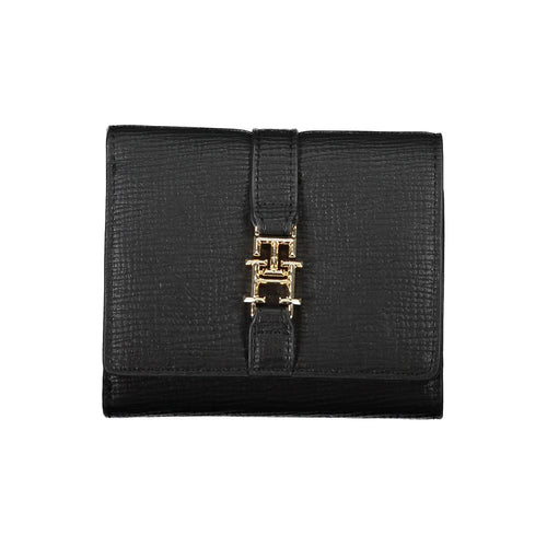 Tommy Hilfiger Nero Polyurethane Women Wallet - ClickThatClicks 