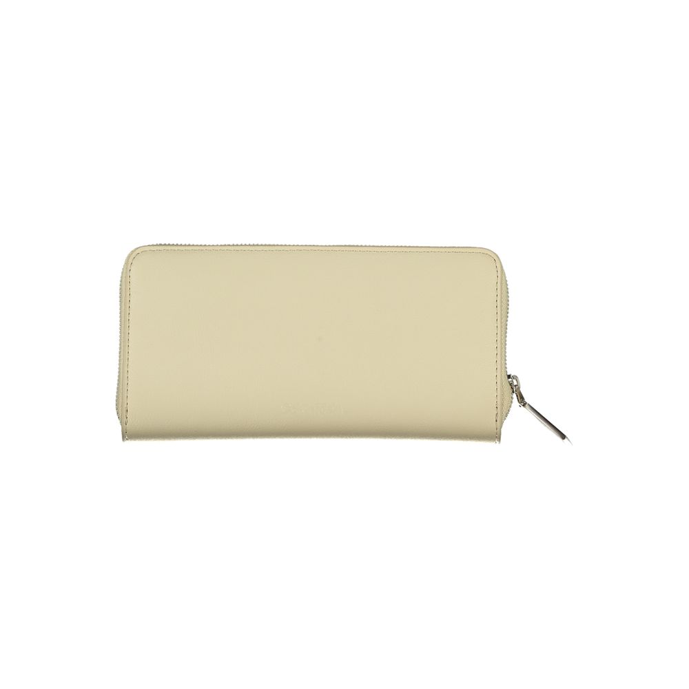 Calvin Klein Beige Polyurethane Women Wallet - ClickThatClicks 