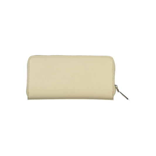 Calvin Klein Beige Polyurethane Women Wallet - ClickThatClicks 