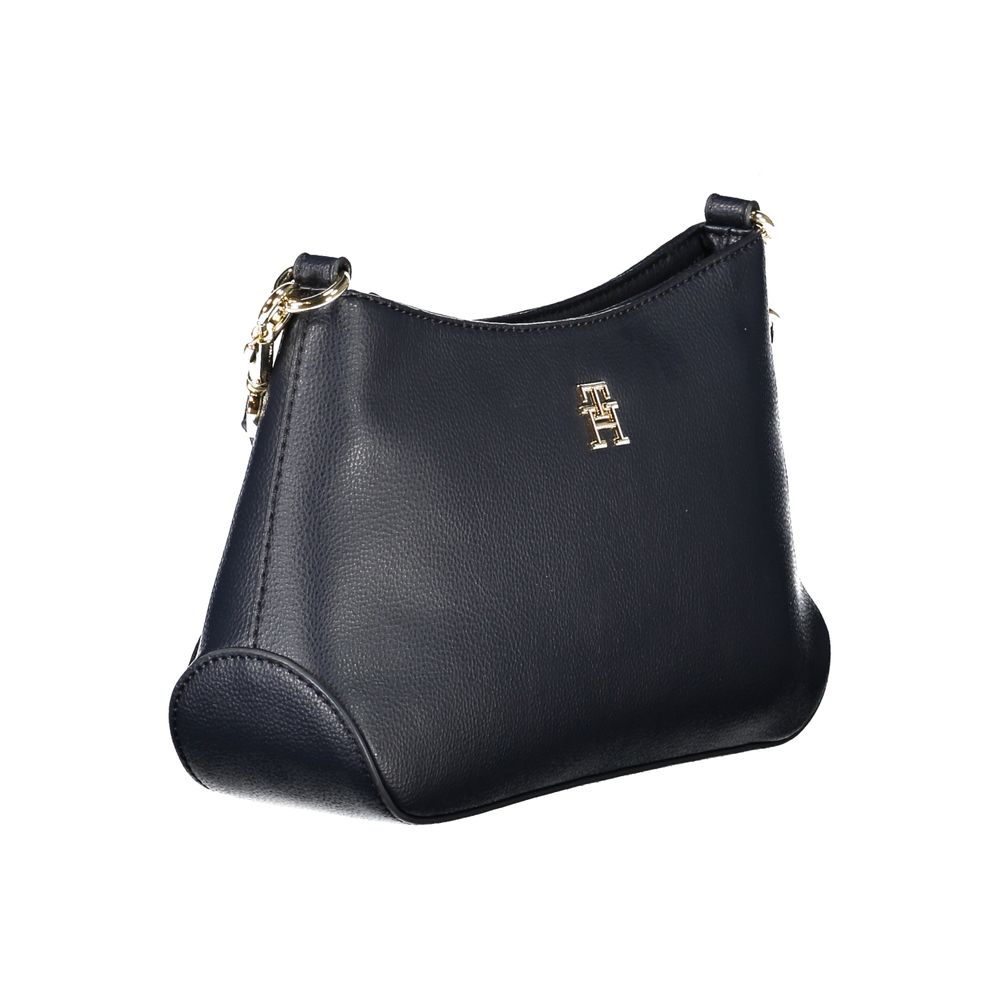 Tommy Hilfiger Blue Polyester Women Shoulder Bag - ClickThatClicks 