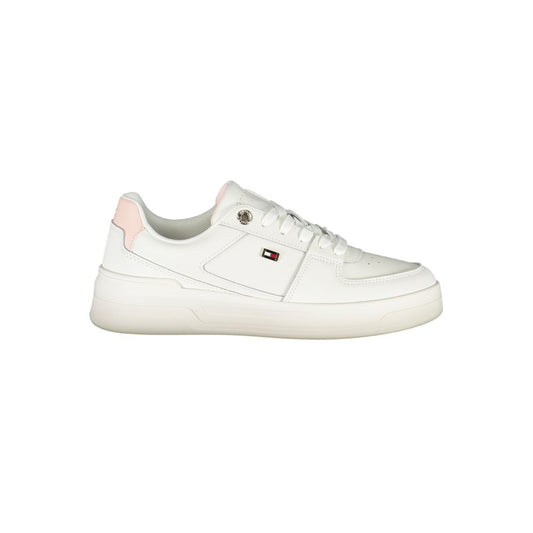 Tommy Hilfiger White Leather Women Sneaker - ClickThatClicks 