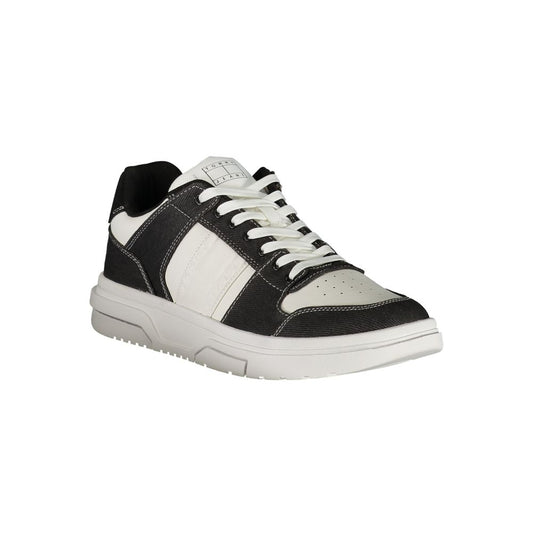 Tommy Hilfiger Nero Polyurethane Men Sneaker - ClickThatClicks 