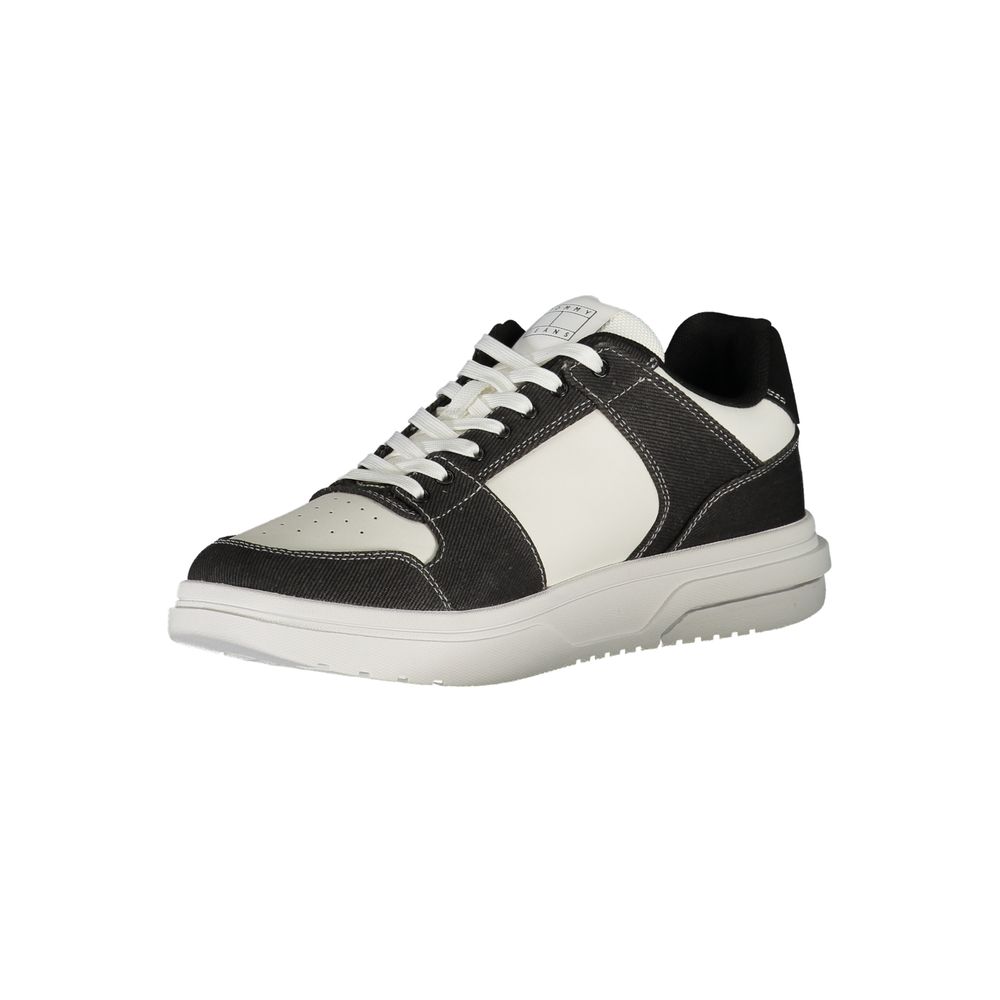 Tommy Hilfiger Nero Polyurethane Men Sneaker - ClickThatClicks 