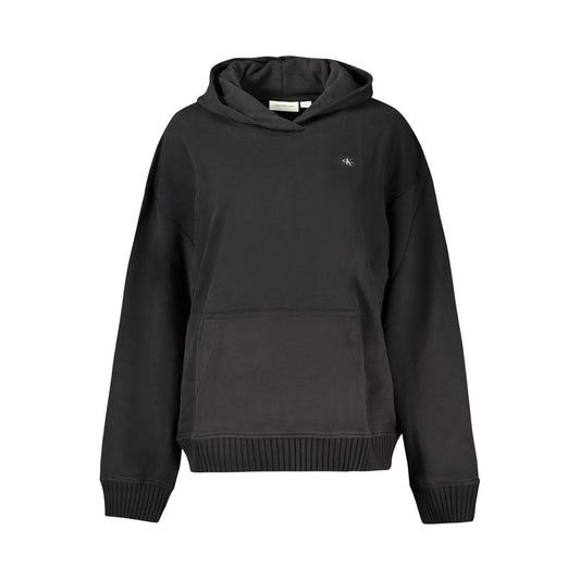 Calvin Klein Black Cotton Women Sweatshirt - ClickThatClicks 