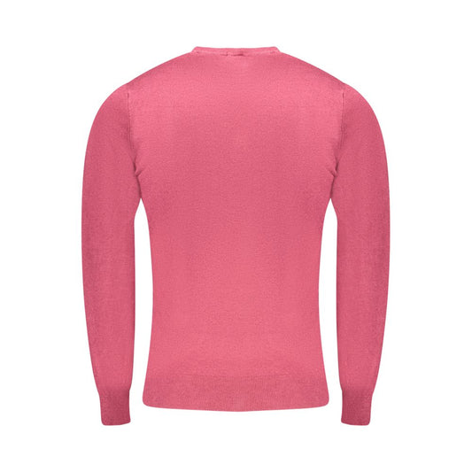 Cavalli Class Rosso Viscose Men Sweater - ClickThatClicks 