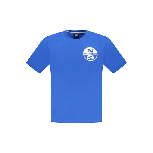 North Sails Blue Cotton Men's T-Shirt - ClickThatClicks 