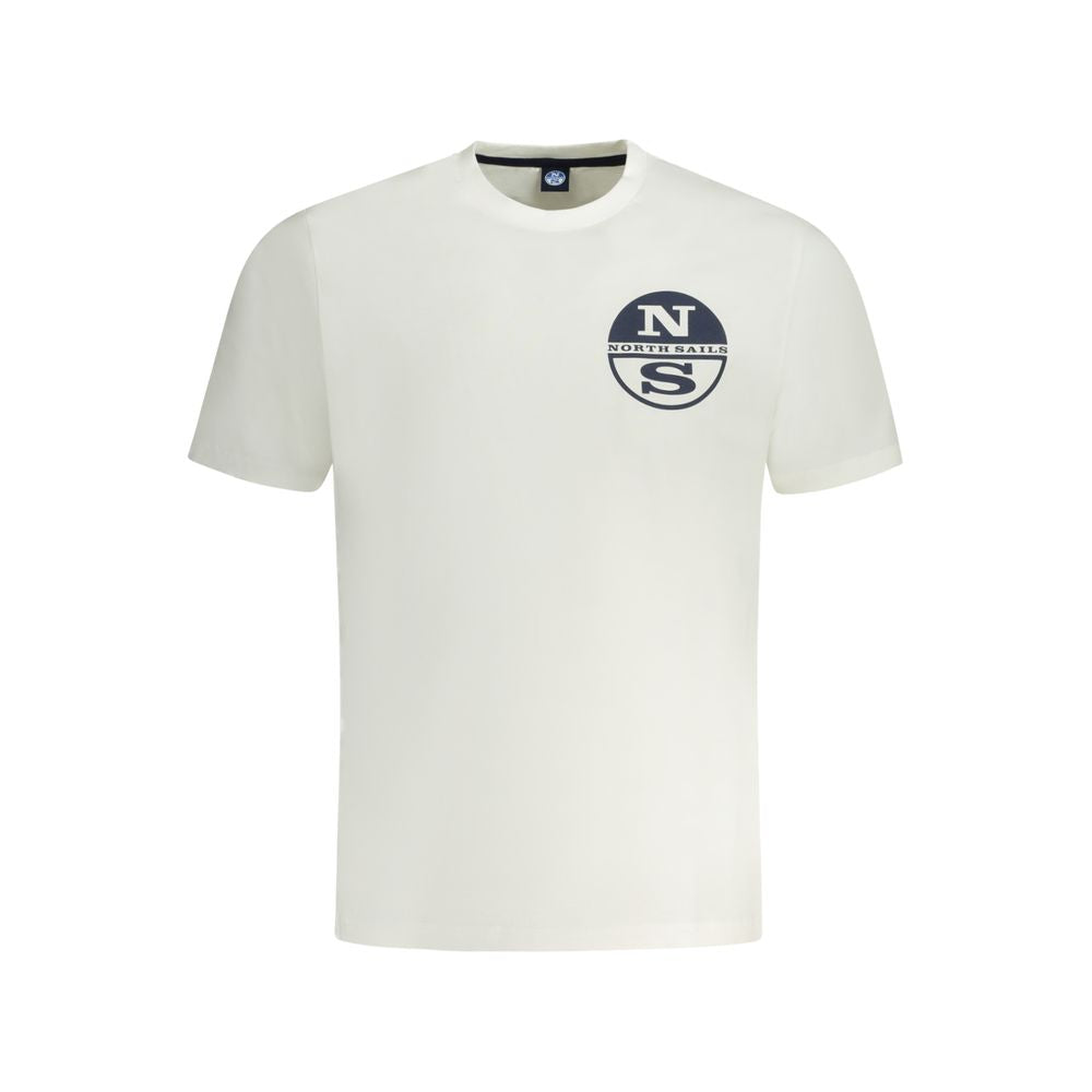 North Sails White Cotton Men's T-Shirt - ClickThatClicks 