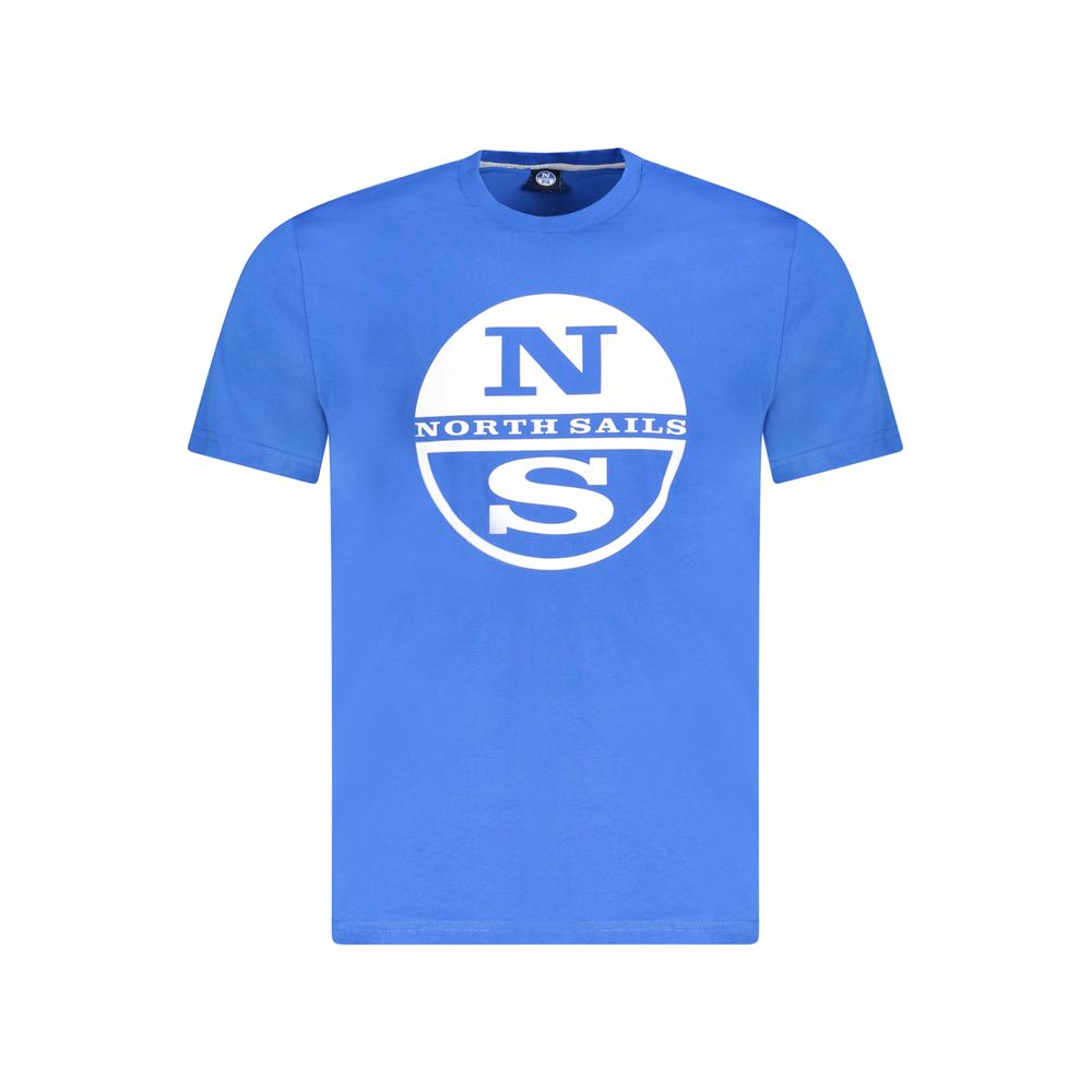 North Sails Blue Cotton Men's T-Shirt - ClickThatClicks 