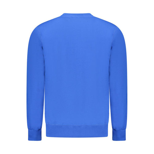 North Sails Blue Cotton Men Sweatshirt - ClickThatClicks 