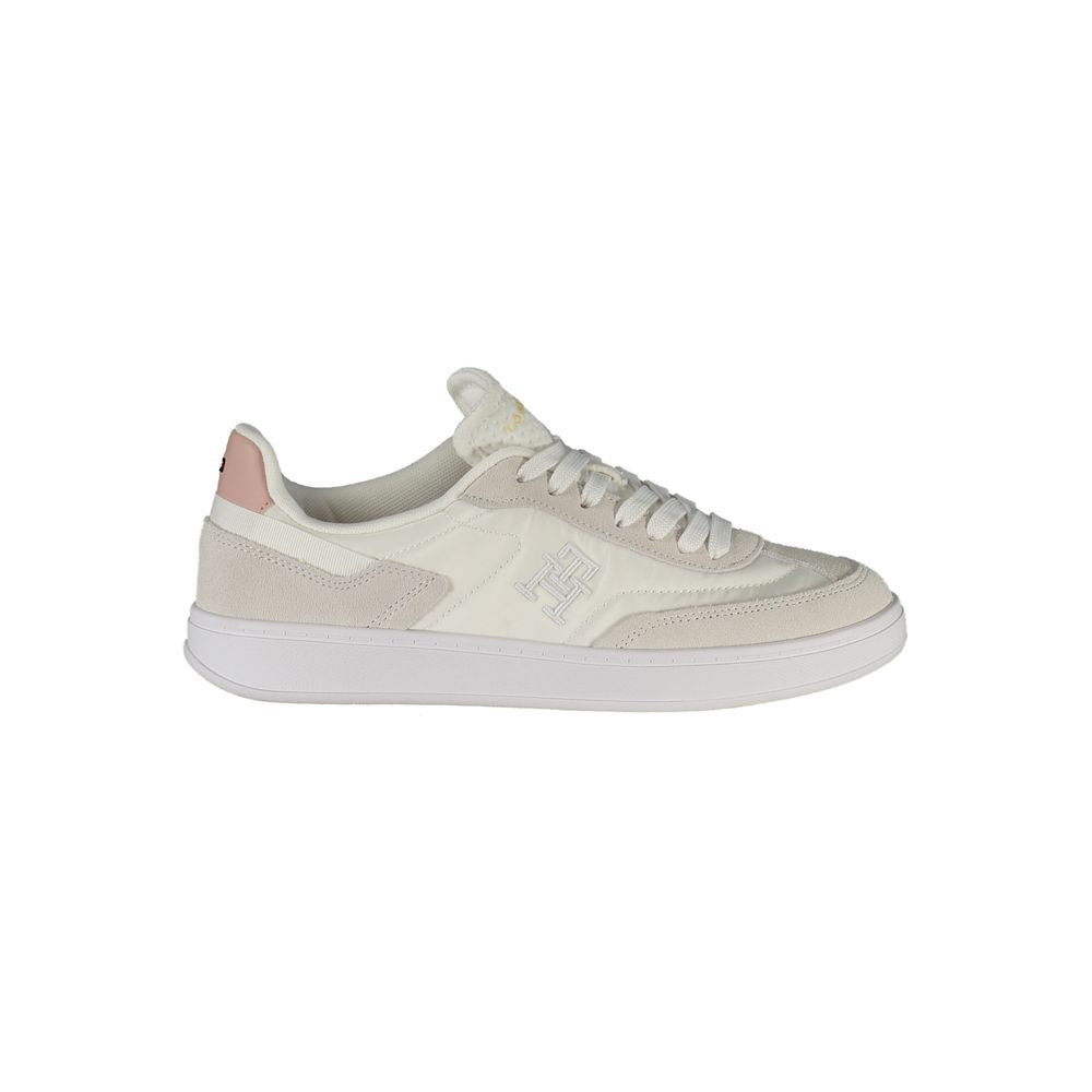 Tommy Hilfiger White Polyurethane Women Sneaker - ClickThatClicks 
