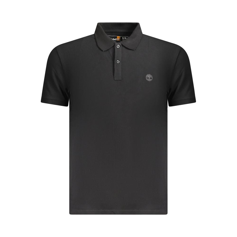 Timberland Black Cotton Men Polo Shirt - ClickThatClicks 