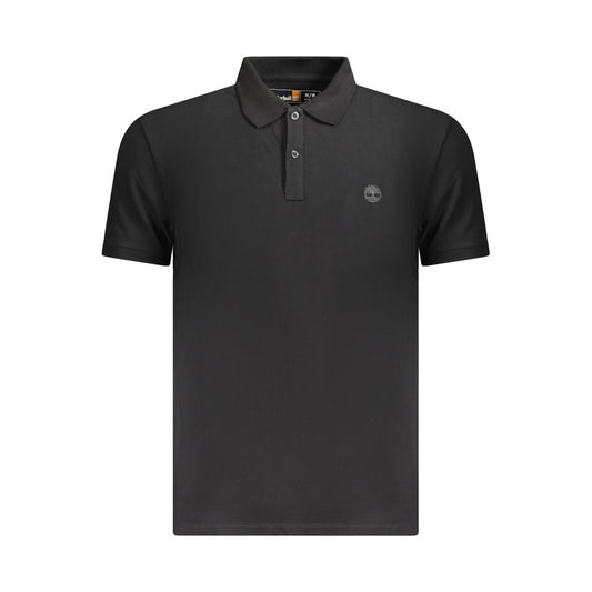 Timberland Black Cotton Men Polo Shirt - ClickThatClicks 