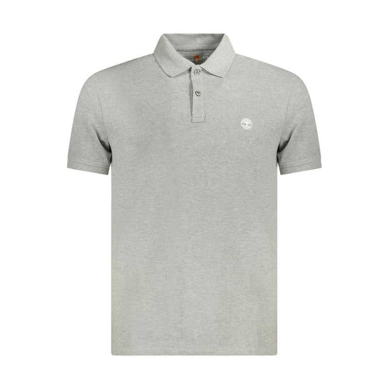 Timberland Gray Cotton Polo Shirt