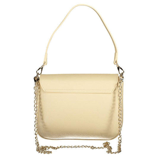 Mario Valentino Beige Polyurethane Women Handbag - ClickThatClicks 