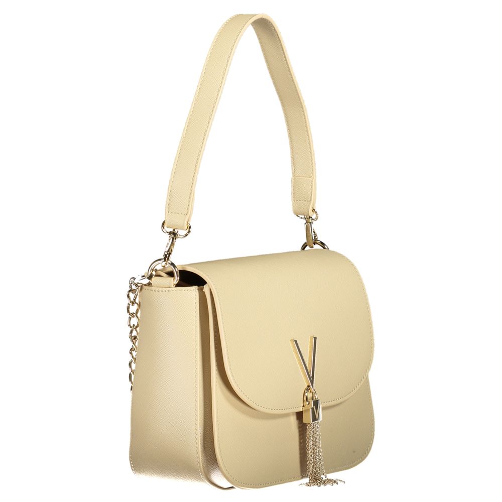 Mario Valentino Beige Polyurethane Women Handbag - ClickThatClicks 