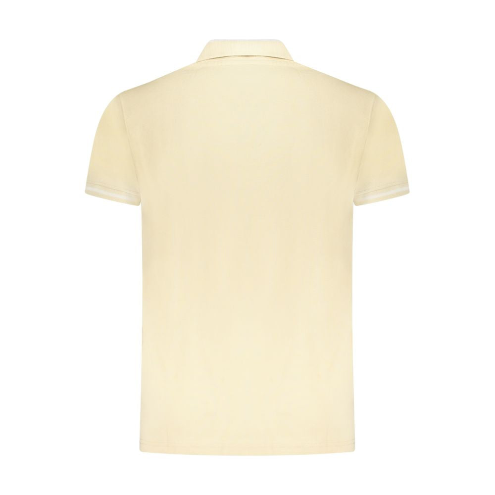 Cavalli Class Beige Cotton Men Polo Shirt - ClickThatClicks 