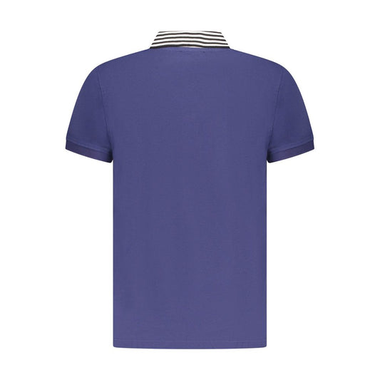 Cavalli Class Blu Cotton Men Polo - ClickThatClicks 