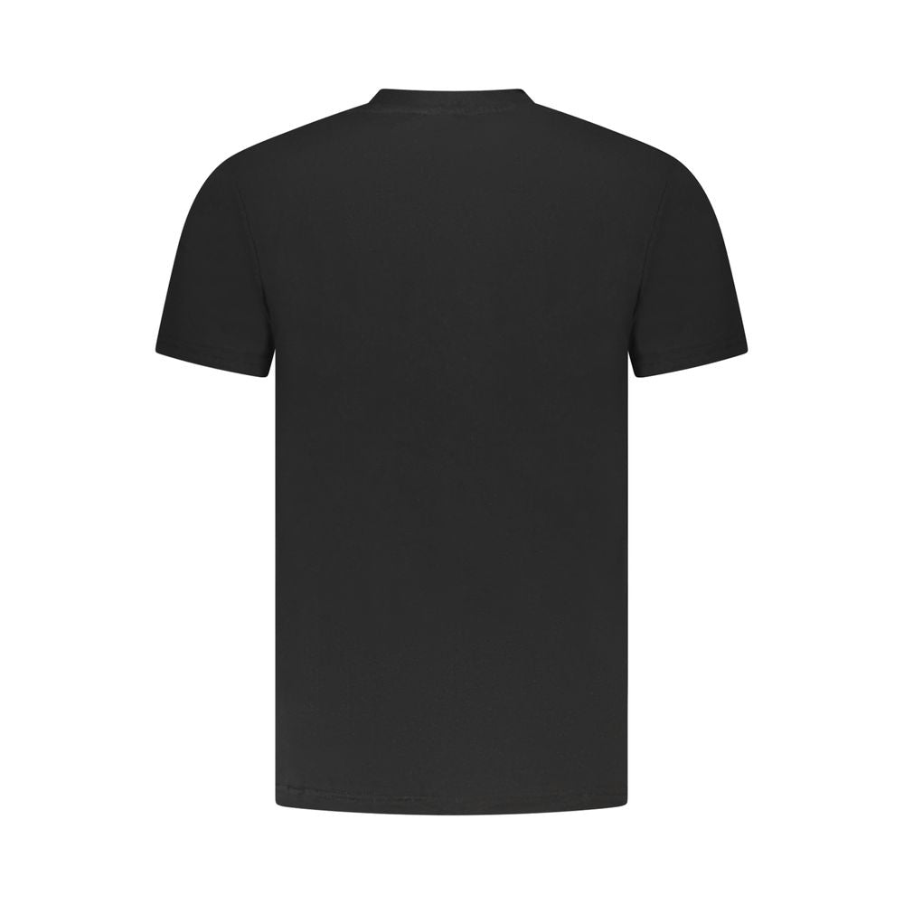 Cavalli Class Black Cotton Men T-Shirt - ClickThatClicks 