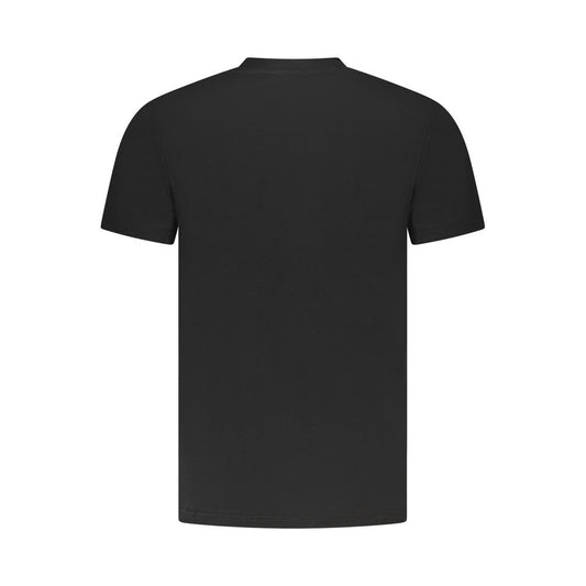 Cavalli Class Black Cotton Men T-Shirt - ClickThatClicks 
