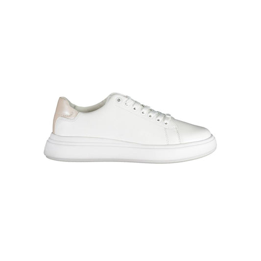 Calvin Klein Bianco Pelle Donna Sneaker - ClickThatClicks 
