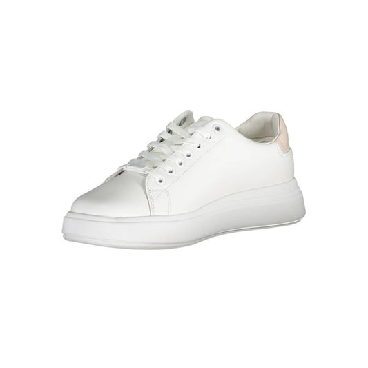 Calvin Klein Bianco Pelle Donna Sneaker - ClickThatClicks 
