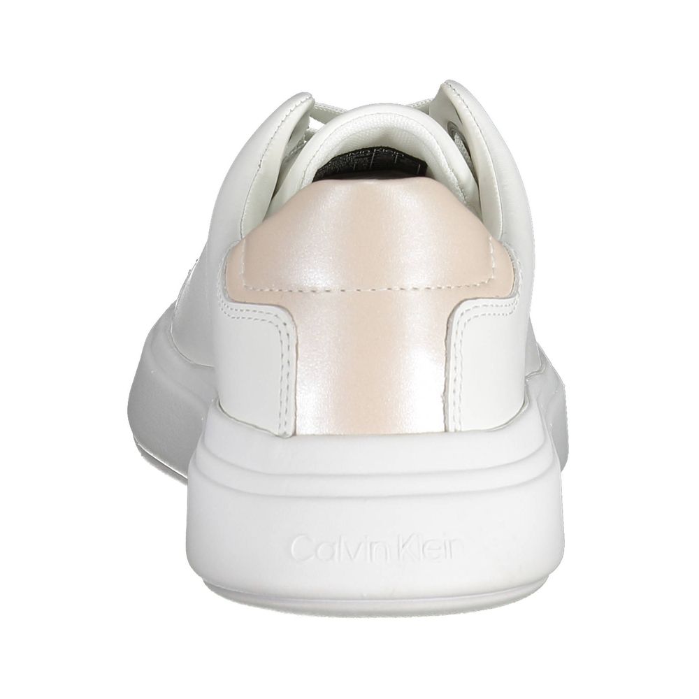 Calvin Klein Bianco Pelle Donna Sneaker - ClickThatClicks 