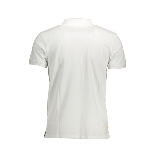 Timberland White Cotton Men Polo Shirt - ClickThatClicks 