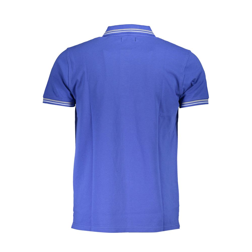 Cavalli Class Blu Cotton Men Polo - ClickThatClicks 