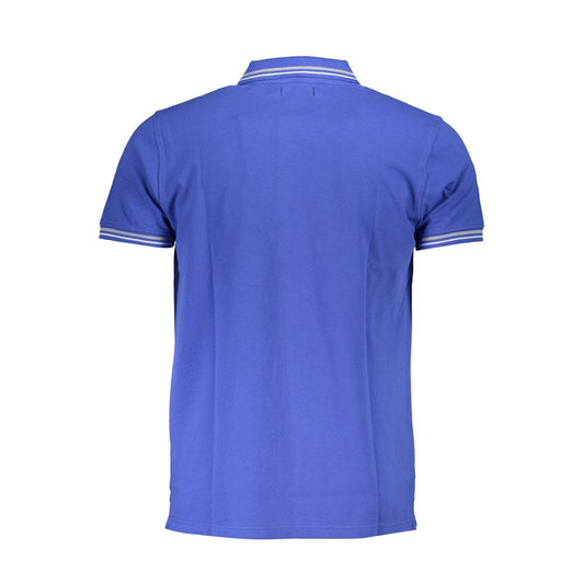 Cavalli Class Blu Cotton Men Polo - ClickThatClicks 
