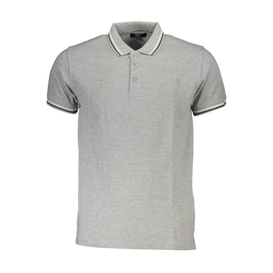 Cavalli Class Grigio Cotton Men Polo - ClickThatClicks 