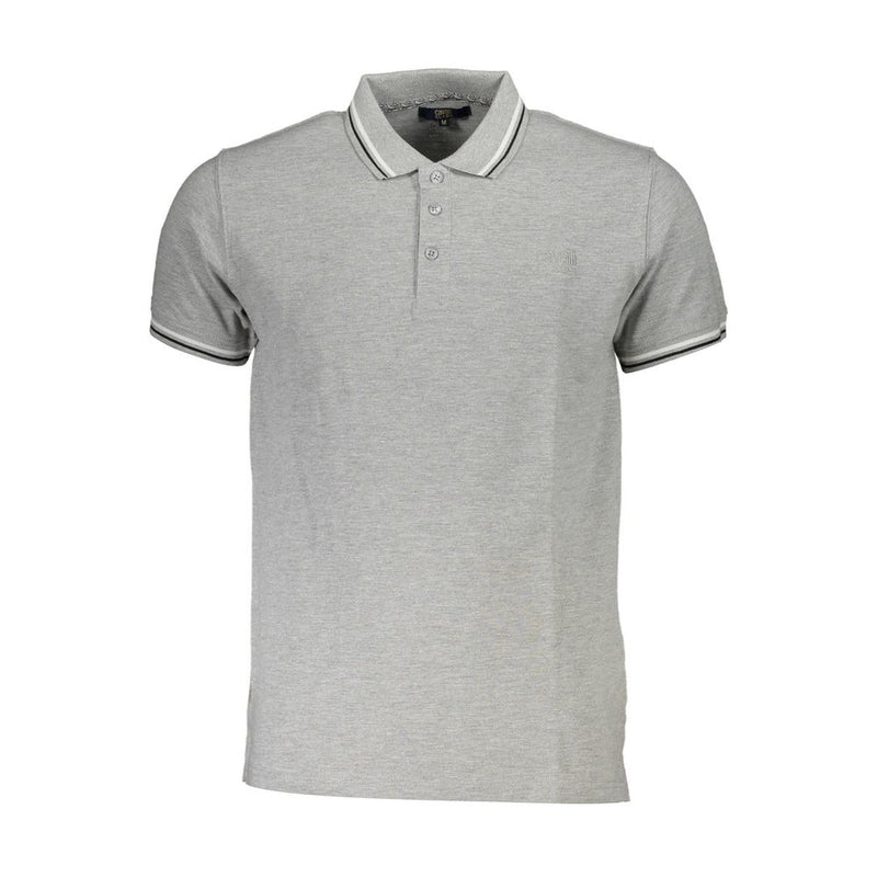Cavalli Class Brown Cotton Men Polo Shirt