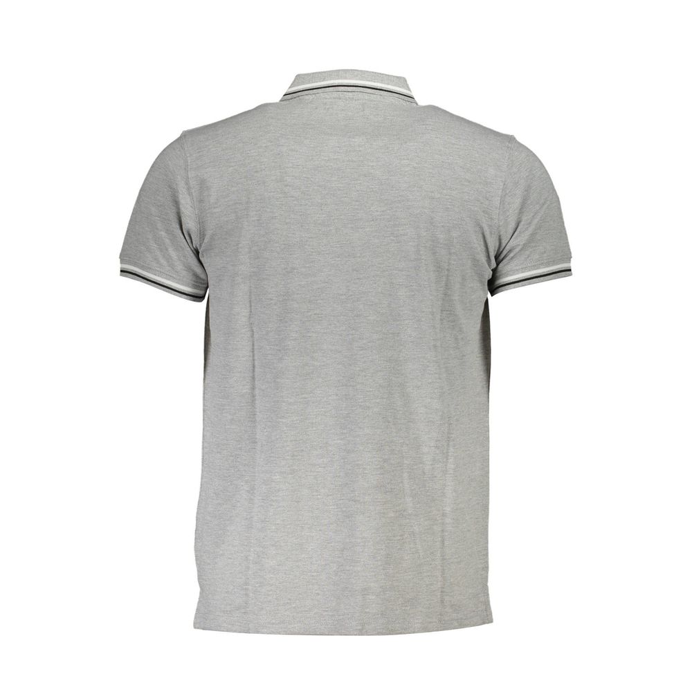 Cavalli Class Grigio Cotton Men Polo - ClickThatClicks 
