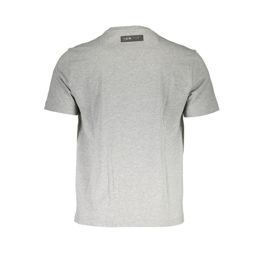 Plein Sport Grigio Cotton Men T-Shirt - ClickThatClicks 