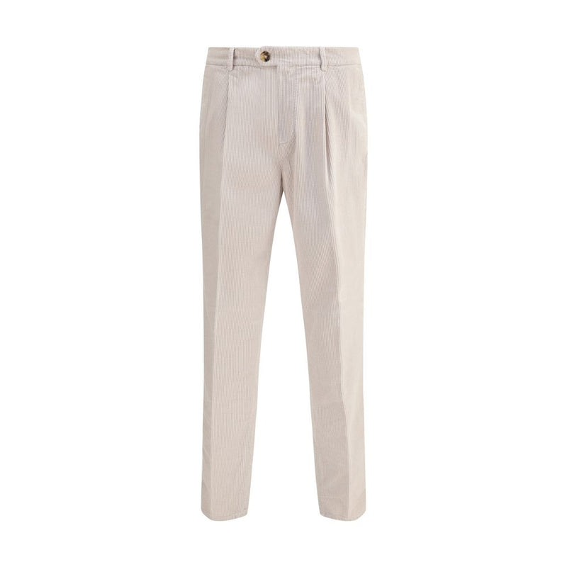 Brunello Cucinelli Gray Cotton Casual Pants