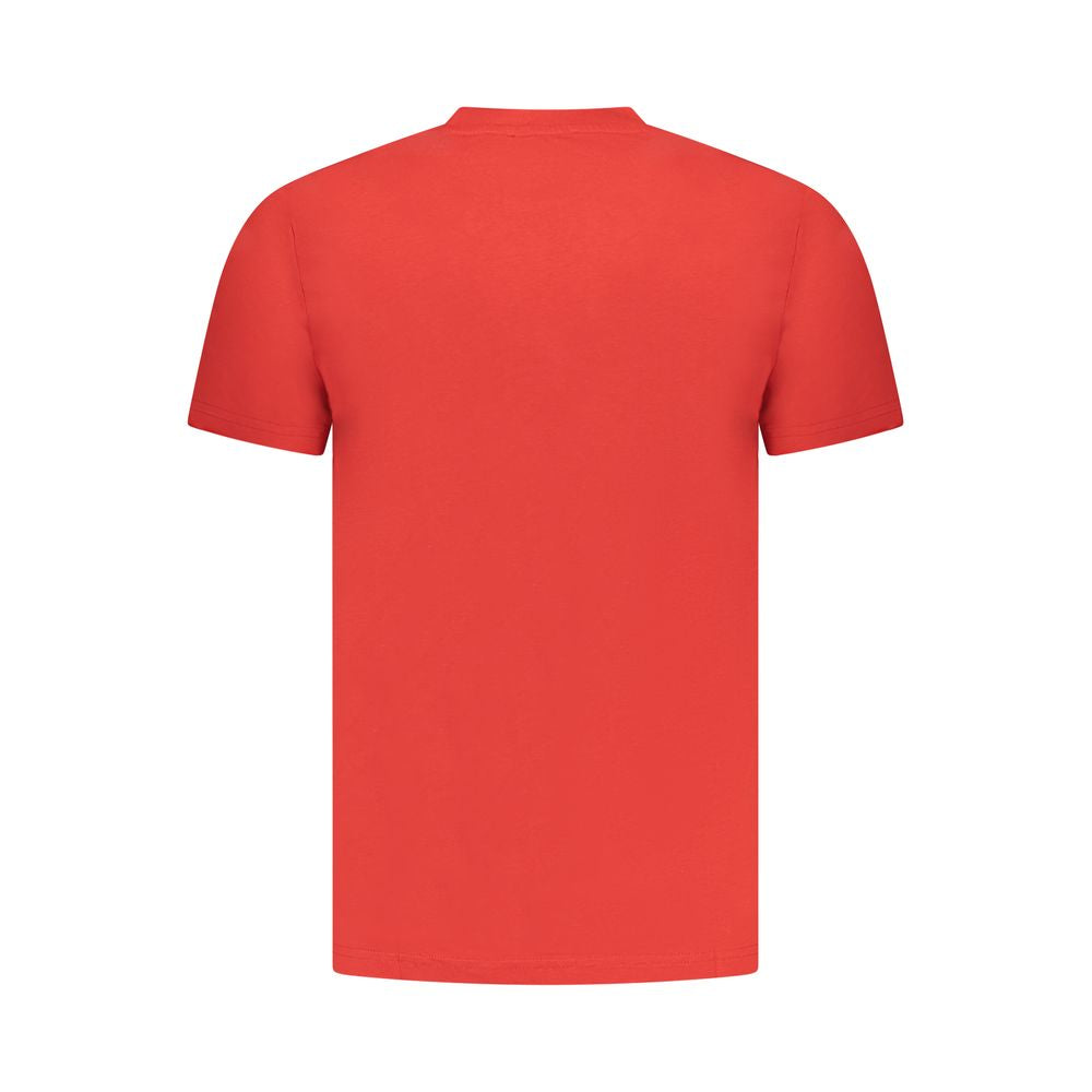 Cavalli Class Rosso Cotton Men T-Shirt - ClickThatClicks 
