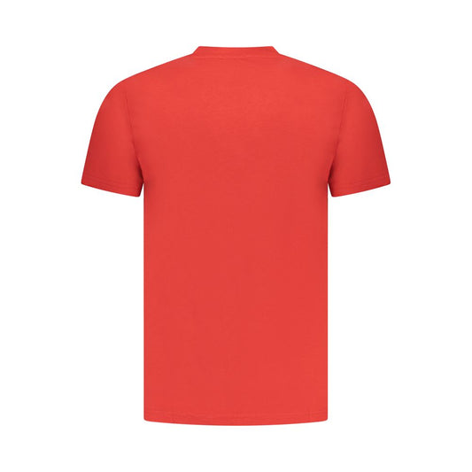 Cavalli Class Rosso Cotton Men T-Shirt - ClickThatClicks 