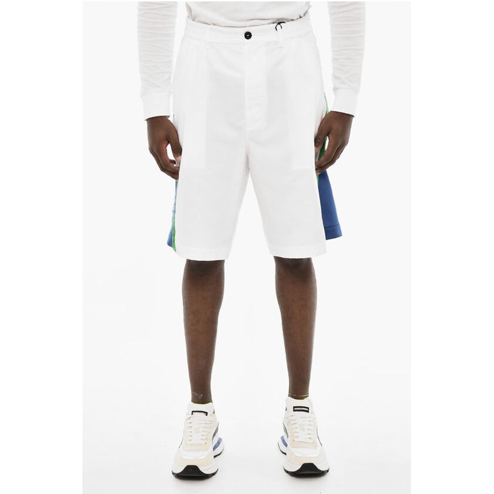 Dsquared² Single Pleated Shorts with Two-Tone Detail
