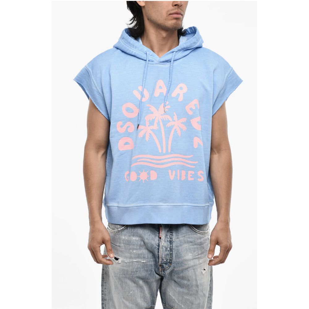 Dsquared² Sleeveless Hoodie with Print