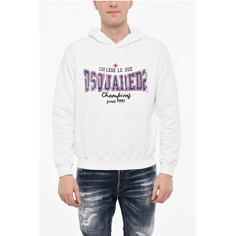 Dsquared² Cotton Hoodie With Maxi Logo