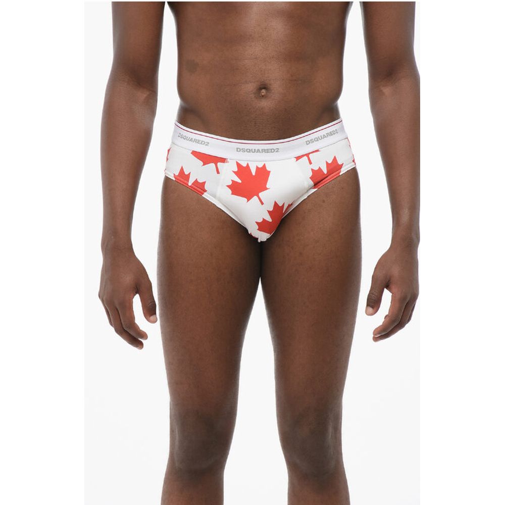 Dsquared² Printed Cotton Blend LEAF Slip