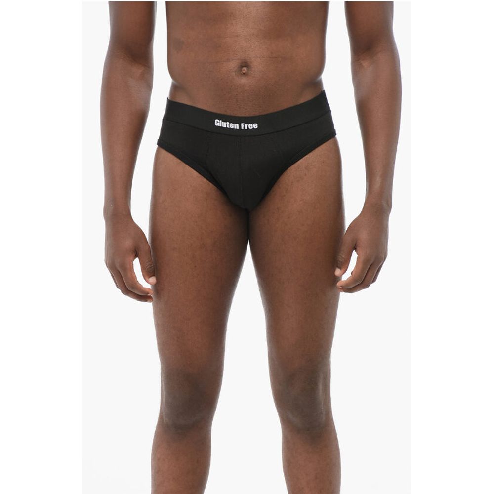 Dsquared² Cotton Blend Slip with Logoed Elastic Waistband