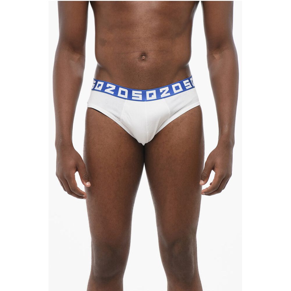 Dsquared² Cotton Blend Slip with Logoed Elastic Waistband