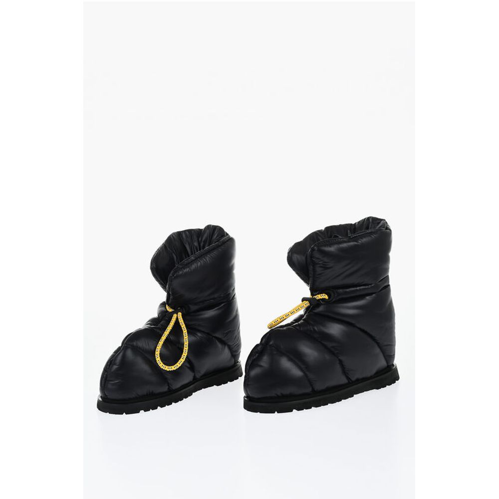 Dsquared² Quilted Nylon PUFFY Booties with Drawstringed Closure