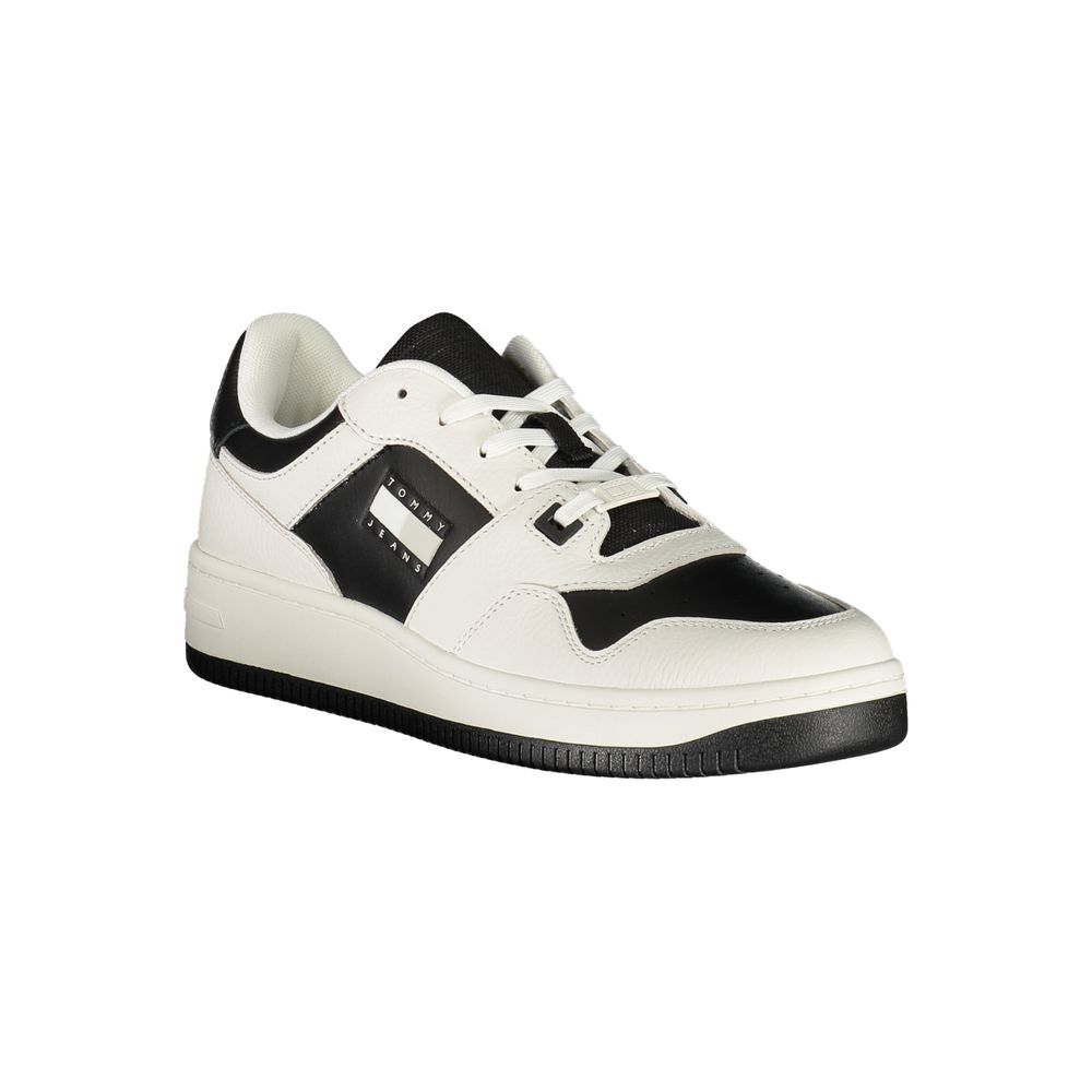 Tommy Hilfiger Bianco Polyurethane Men Sneaker - ClickThatClicks 