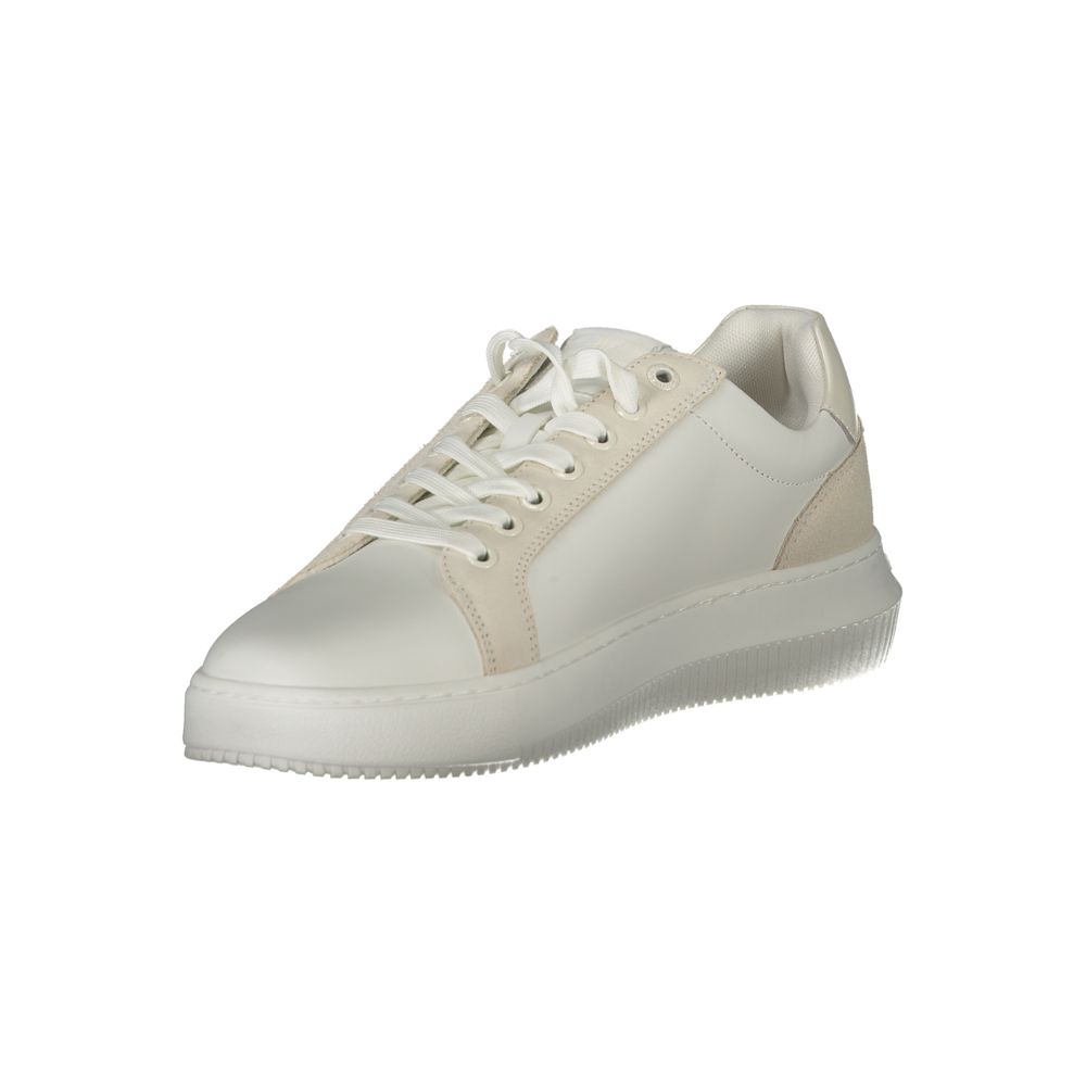 Calvin Klein White Polyurethane Men Sneaker - ClickThatClicks 