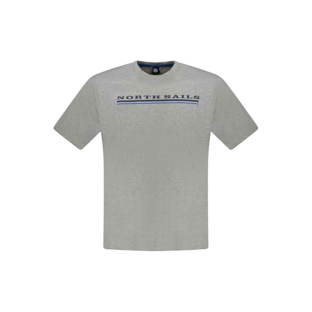 North Sails Grigio Cotton Men T-Shirt - ClickThatClicks 
