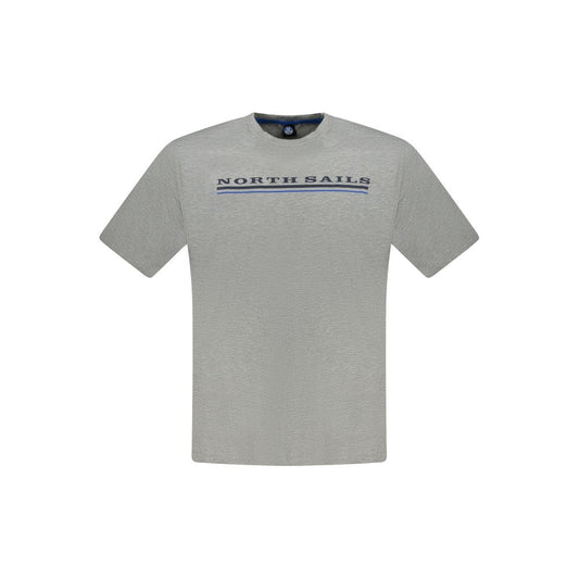 North Sails Grigio Cotton Men T-Shirt - ClickThatClicks 