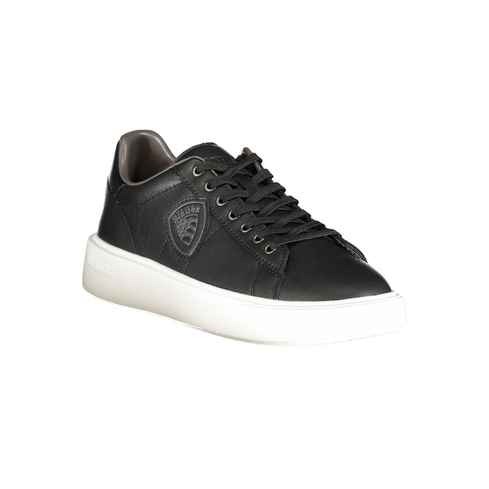 Blauer Black Polyurethane Men's Sneaker - ClickThatClicks 